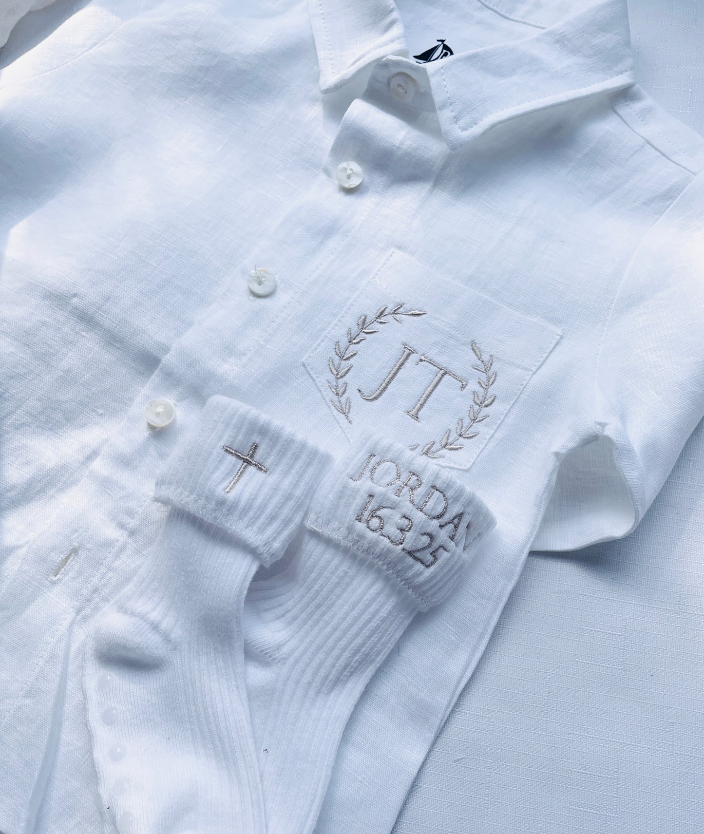 Baby and toddlers white christening socks