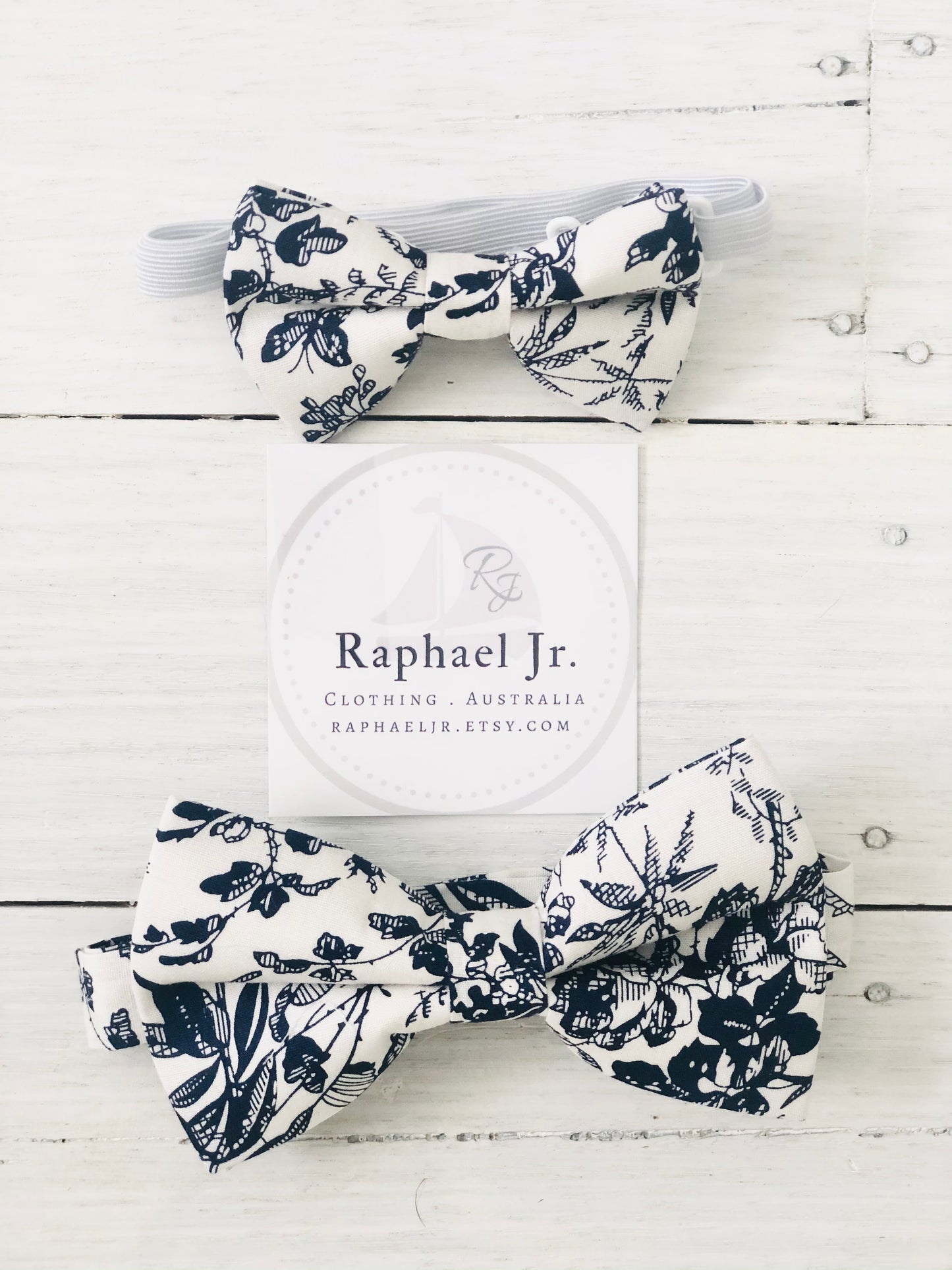 Childrens and Adults matching bow ties and suspenders sets