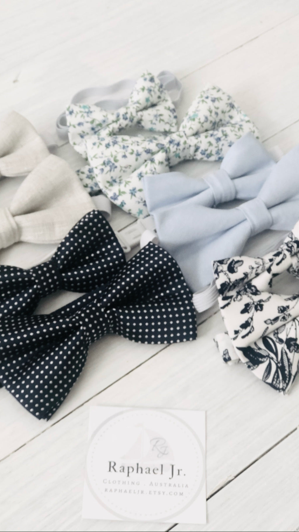 Childrens and Adults matching bow ties and suspenders sets