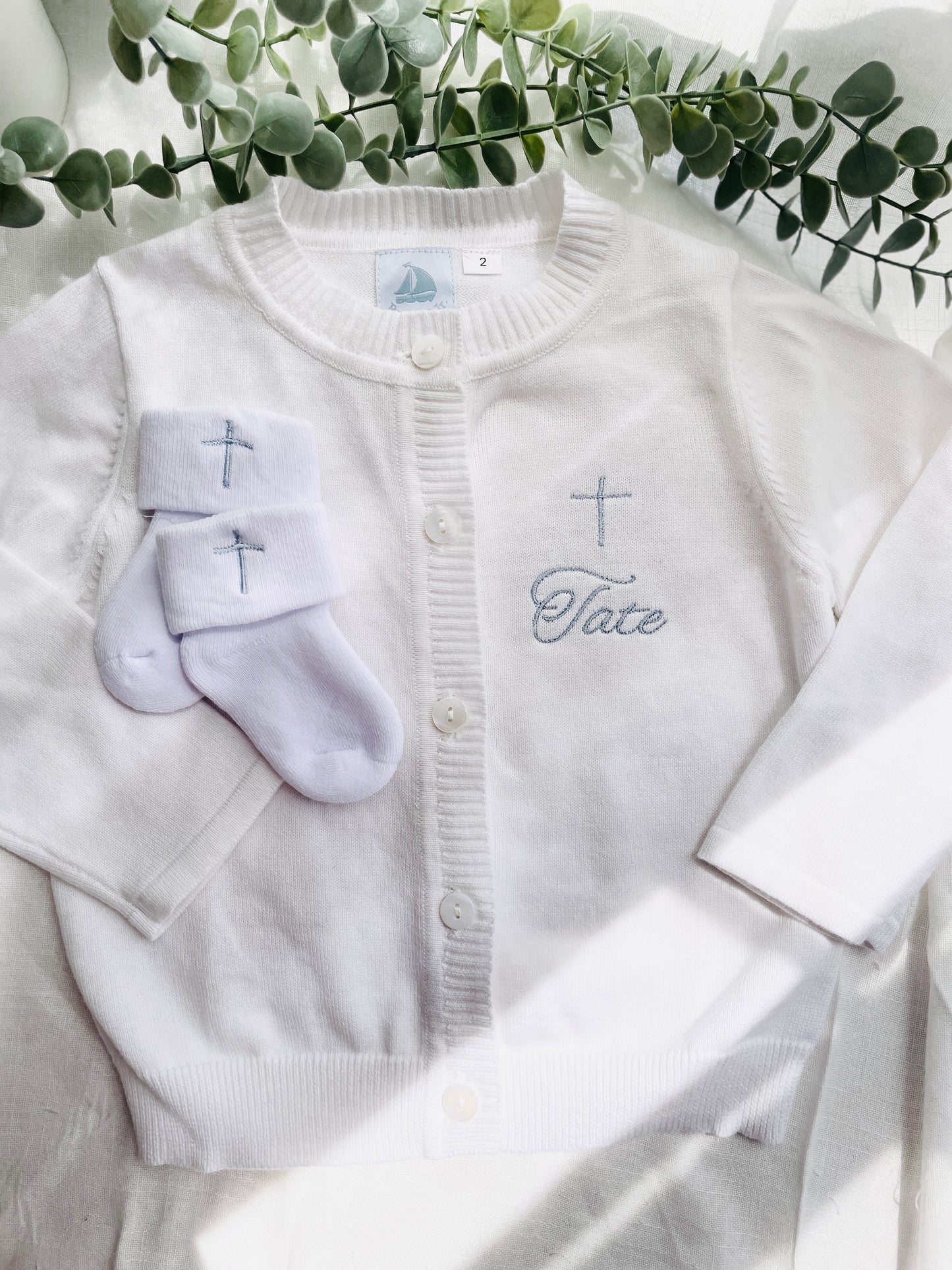 Baby and toddlers white christening socks