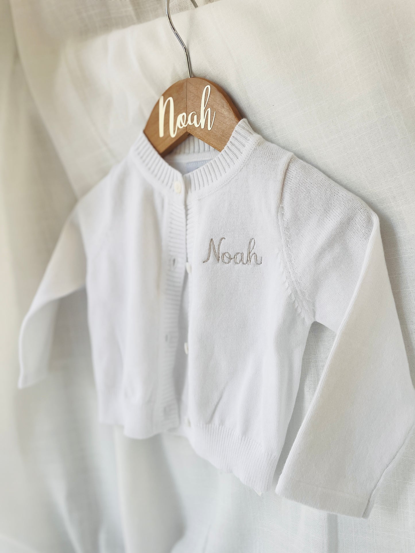Personalised Baptism Coat Hanger