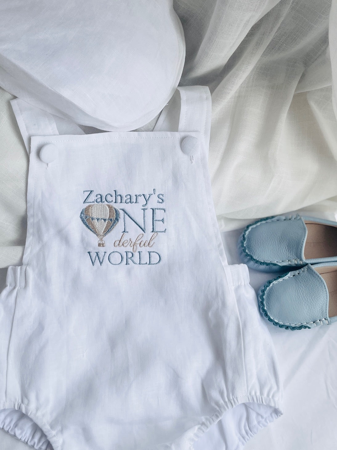 Baby and toddlers pale blue Leather moccasins loafers boat shoes