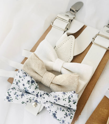 Boys Beige natural linen Blazer jacket coat