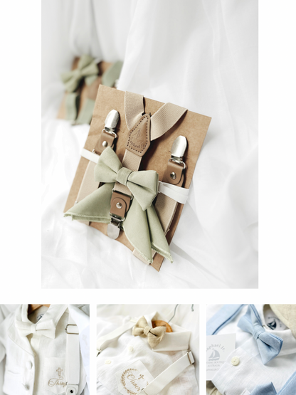 Boys Beige natural linen Blazer jacket coat