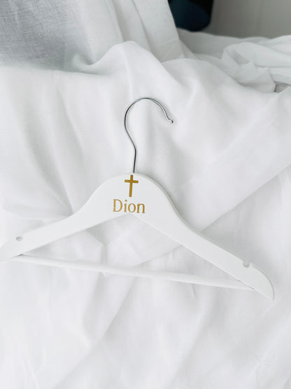 Personalised Baptism Coat Hanger
