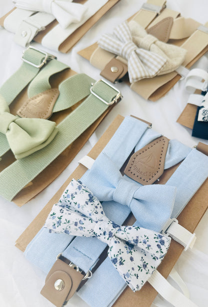 Boys pale baby blue chambray cotton shorts