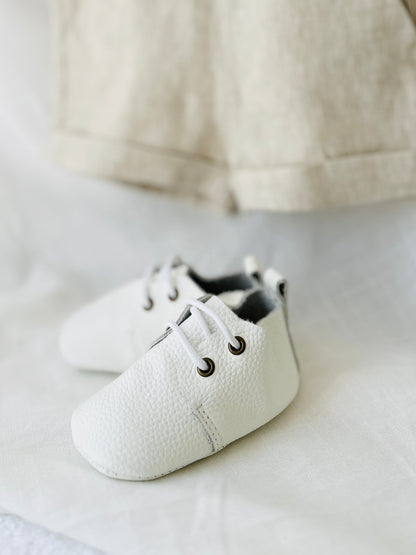 Beige Linen Baptism outfit with suspender shorts, shirt, and bow tie plus optional jacket and embroidery