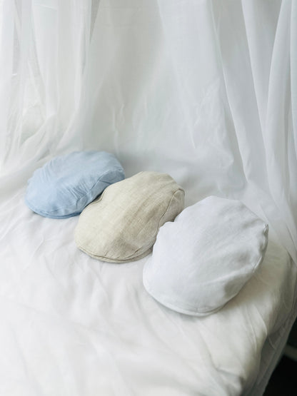 Blue chambray cotton cap