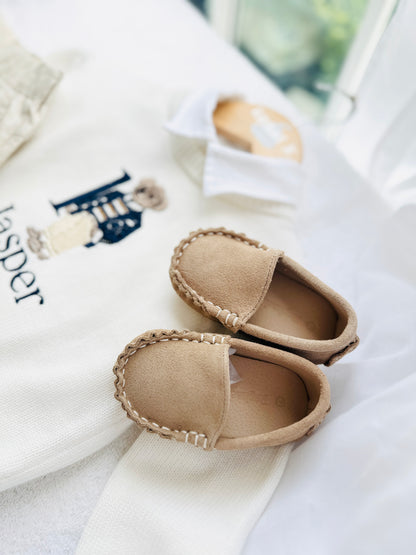 Polo Bear first birthday set with linen shirt, shorts and bear jumper