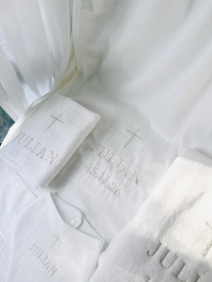 Baptism and Christening bath towels and sheets