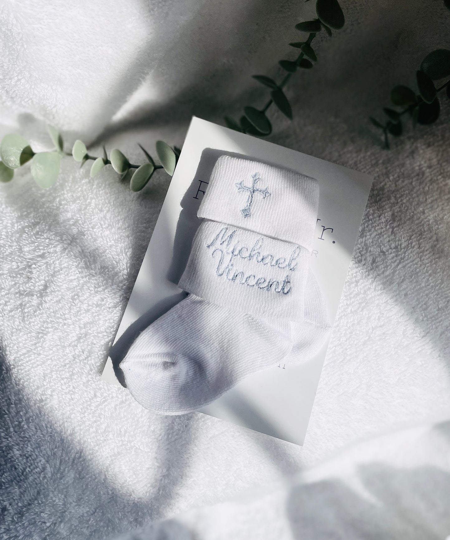 Baby and toddlers white christening socks