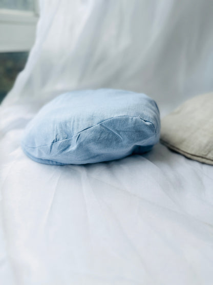 Blue chambray cotton cap
