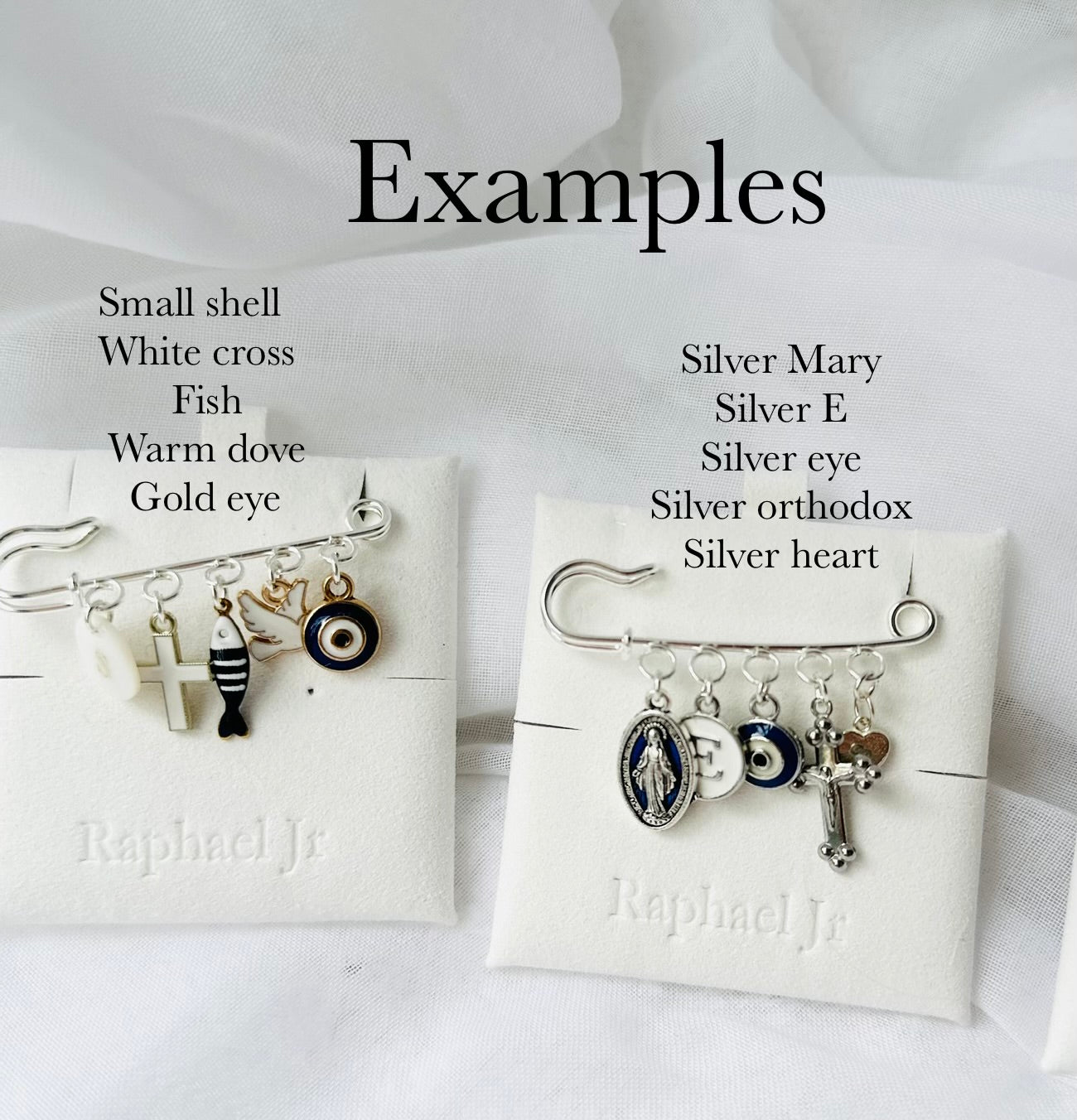 Baby Baptism keepsake Pin silver plated Brooch