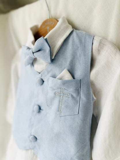 Baby and Toddler Boys Pale Blue vest