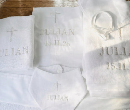 Baptism and Christening bath towels and sheets