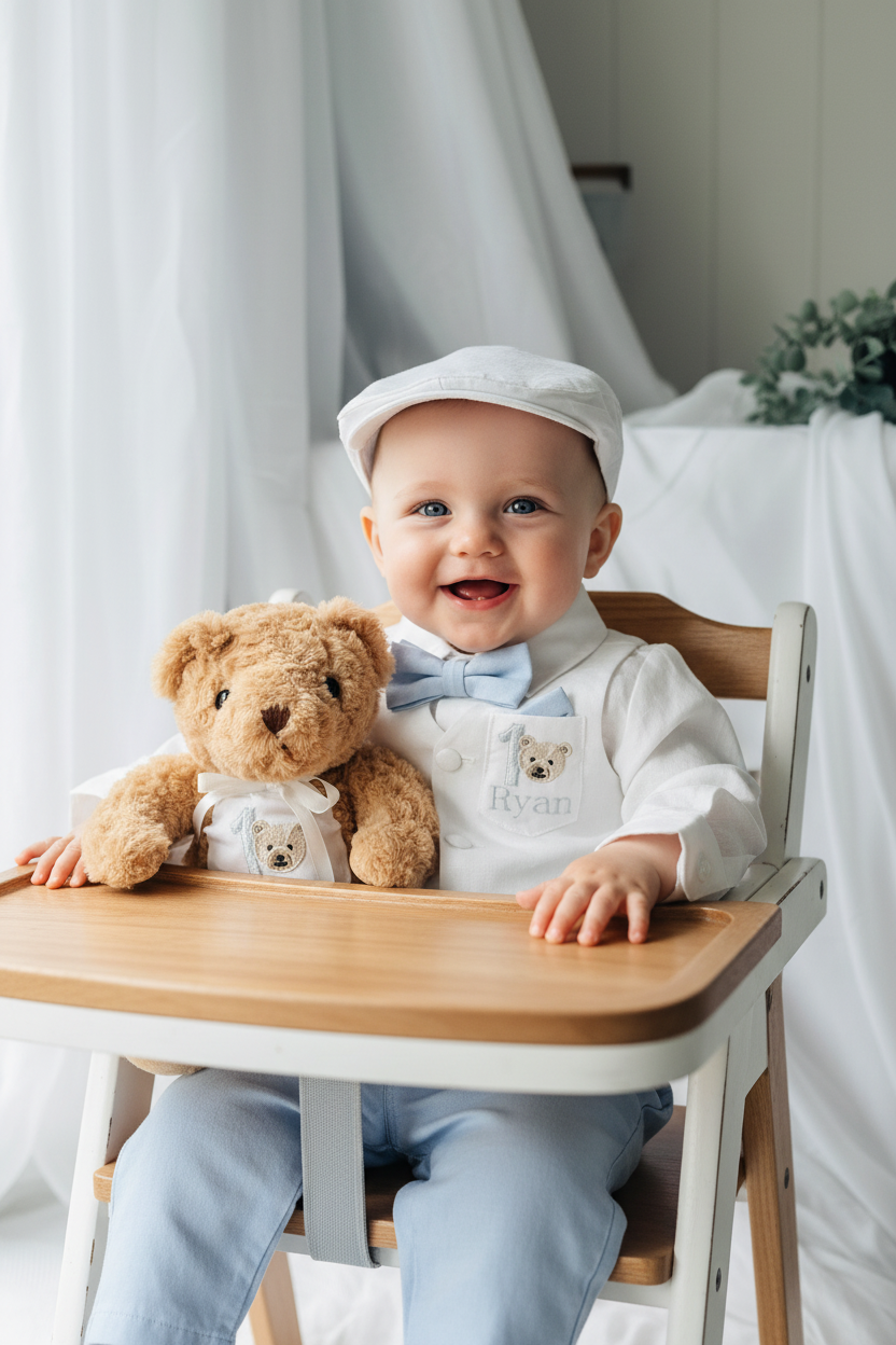 Baptism or Birthday Personalised Teddy Bear