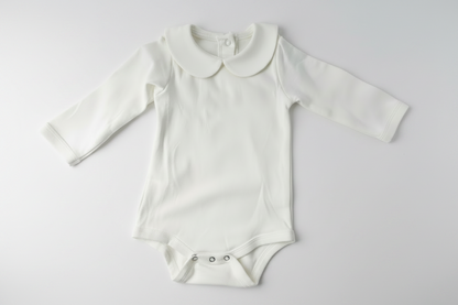 Long Sleeve Round Collar Cotton Onesie Bodysuit