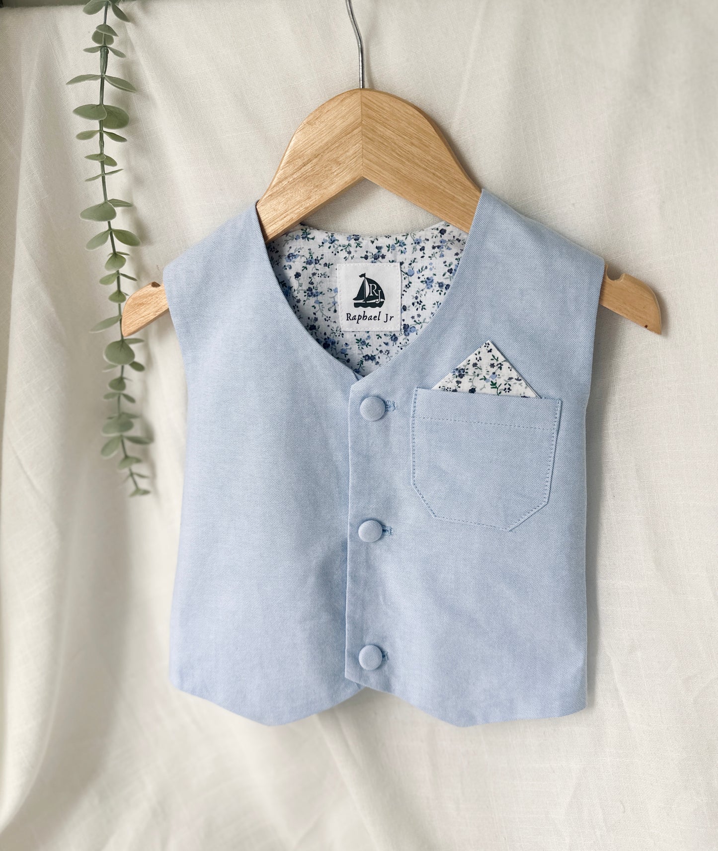 Baby and Toddler Boys Pale Blue vest
