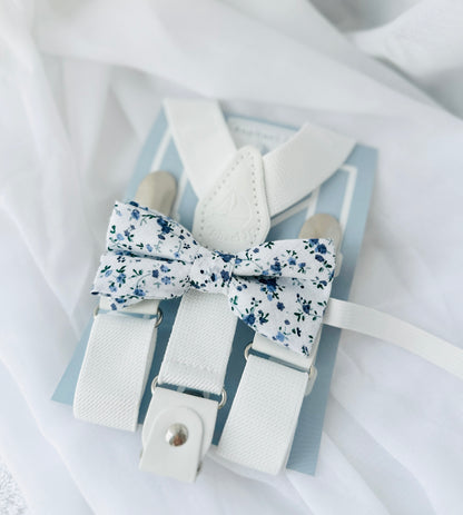 Boys White linen Baptism blazer jacket with optional embroidery