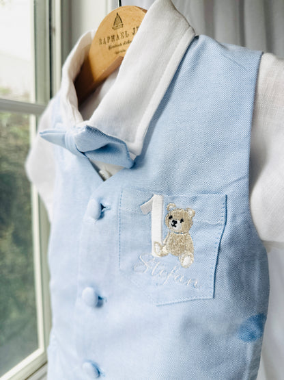 Baby and Toddler Boys Pale Blue vest