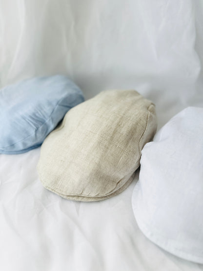 Blue chambray cotton cap