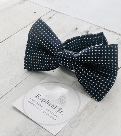 Childrens and Adults matching bow ties and suspenders sets