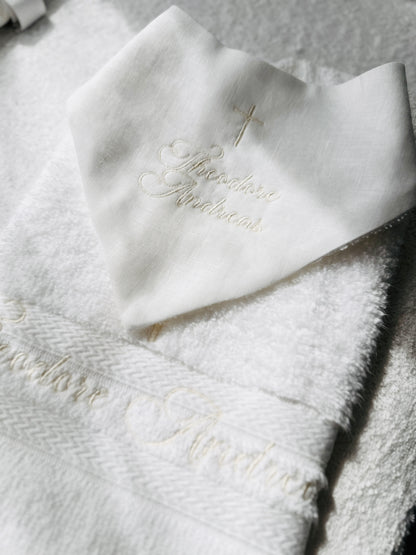 Baptism and Christening bath towels and sheets