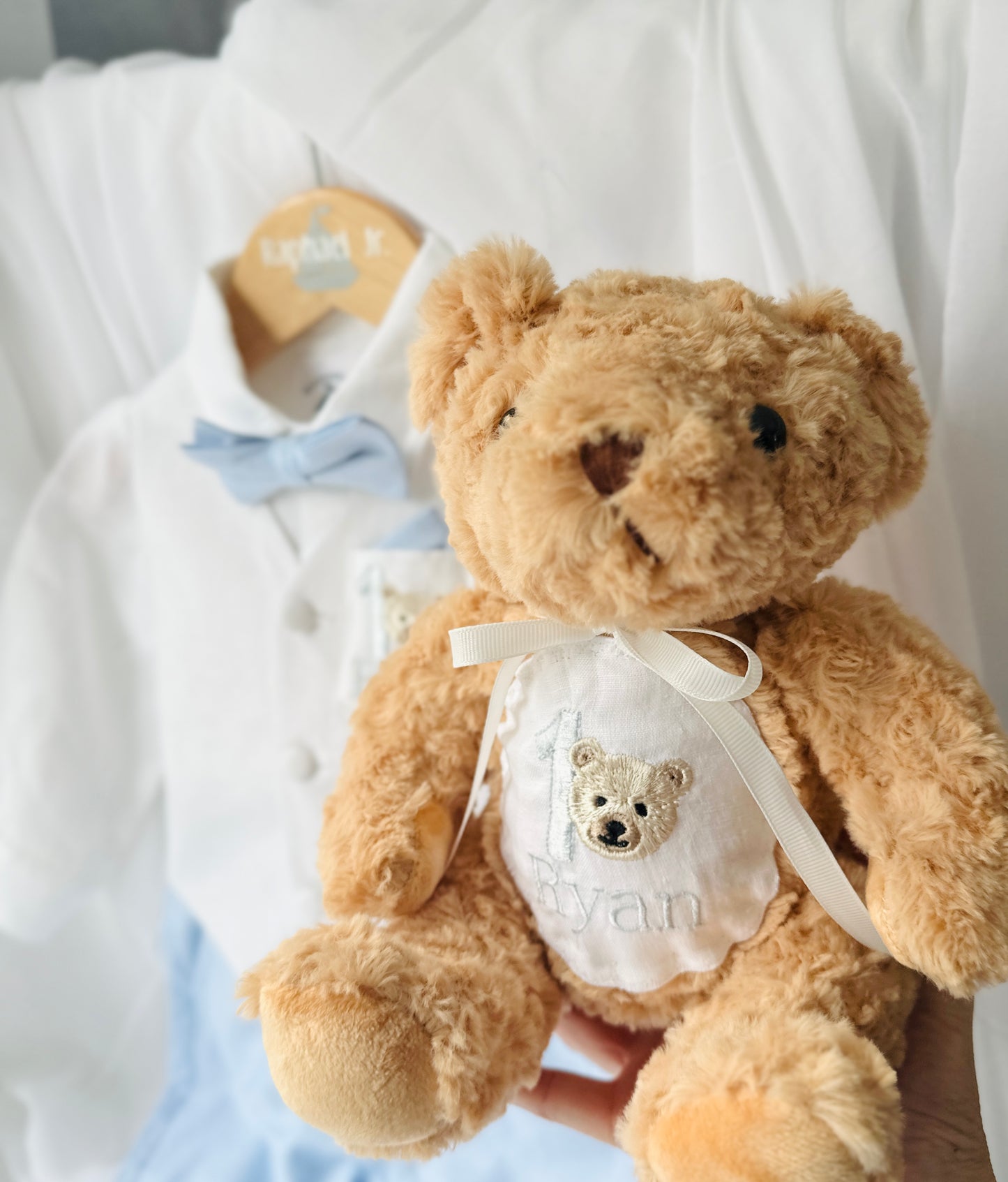 Baptism or Birthday Personalised Teddy Bear