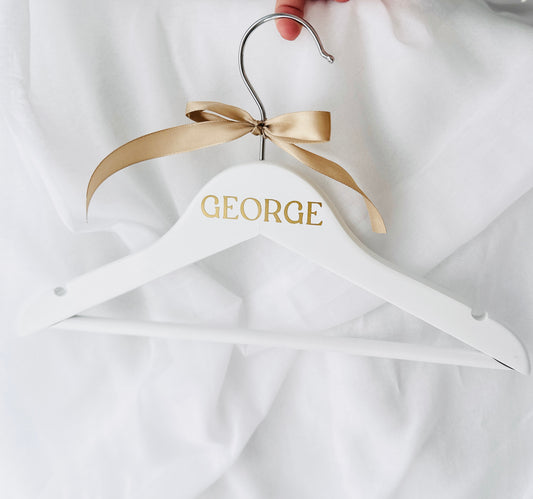Personalised Baptism Coat Hanger
