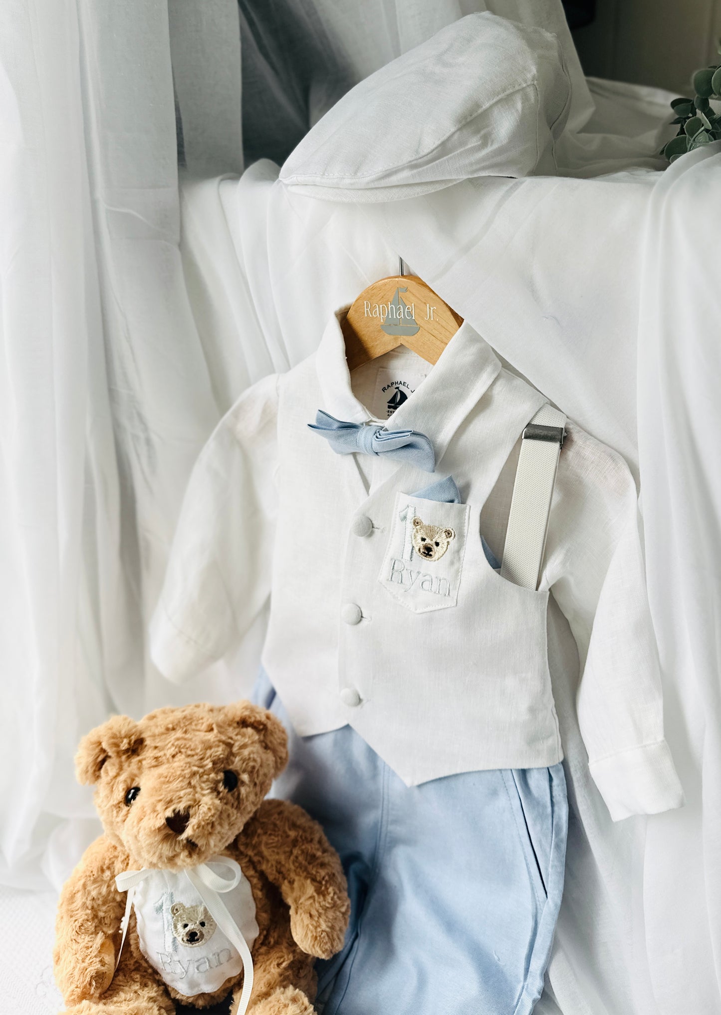 Baptism or Birthday Personalised Teddy Bear