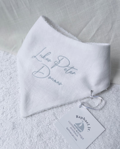 Embroidered Baptism and Christening bath towel