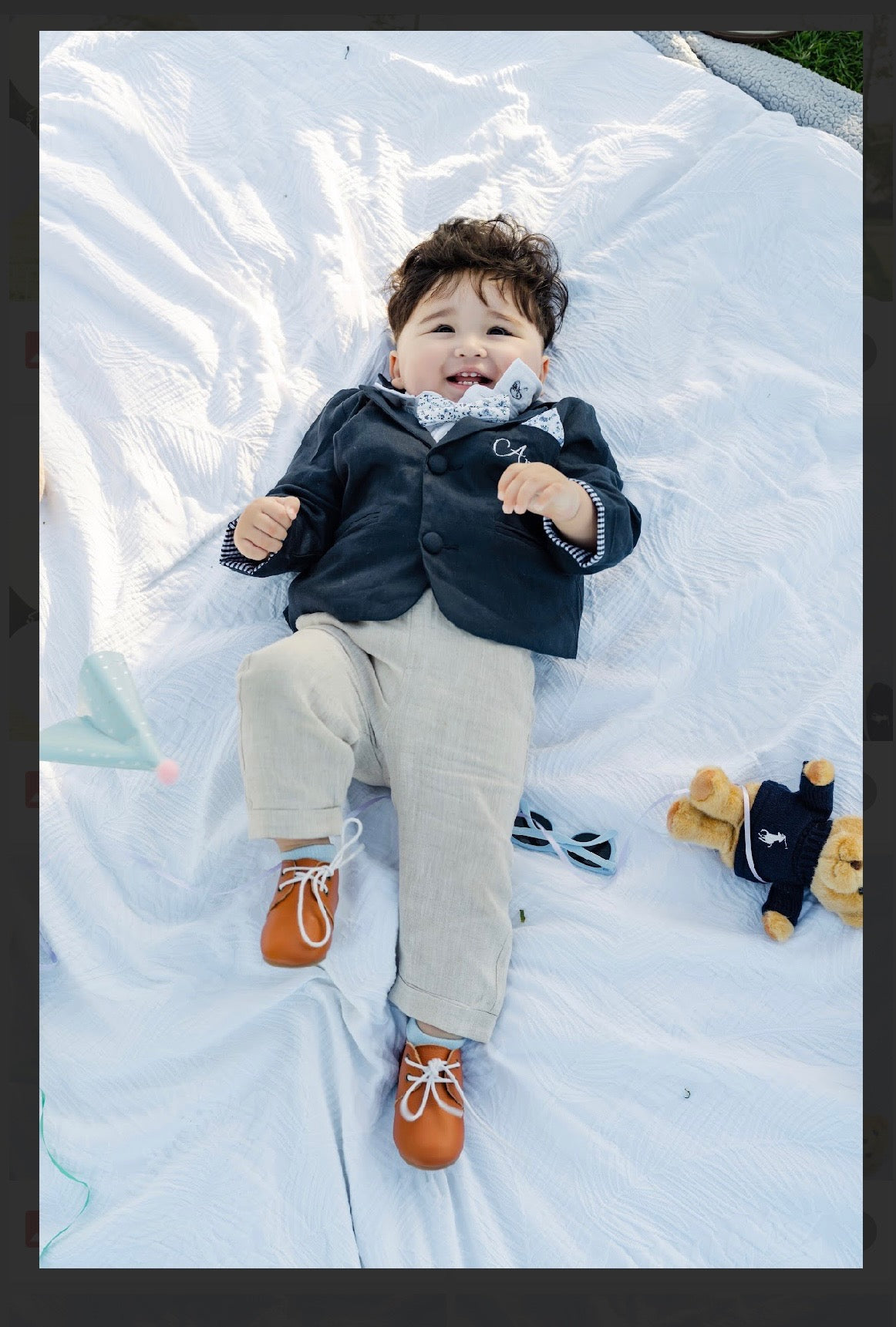 Baby and toddlers brown tan Leather oxford shoes