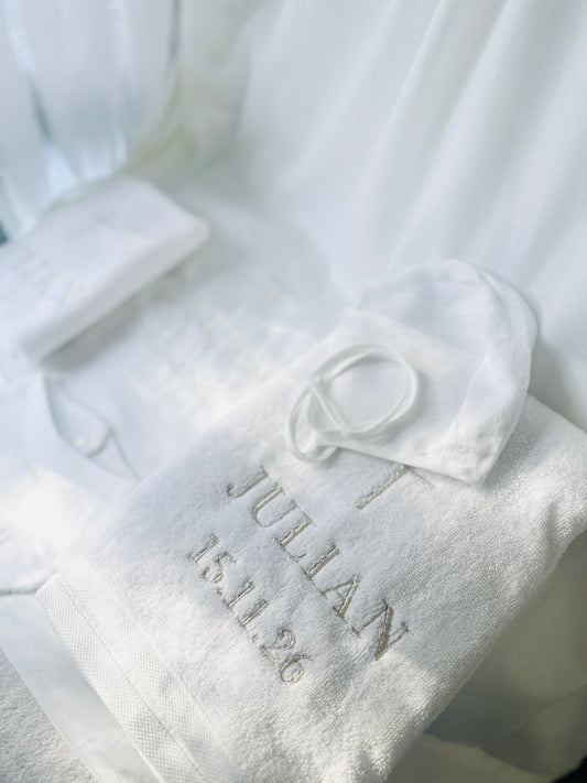 Baptism and Christening bath towels and sheets