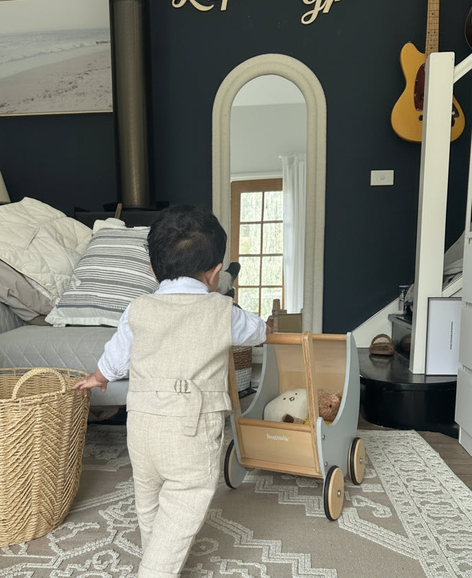 Beige Linen vest suit, shirt, pants, suspenders and bowtie plus optional jacket, cap and shoes