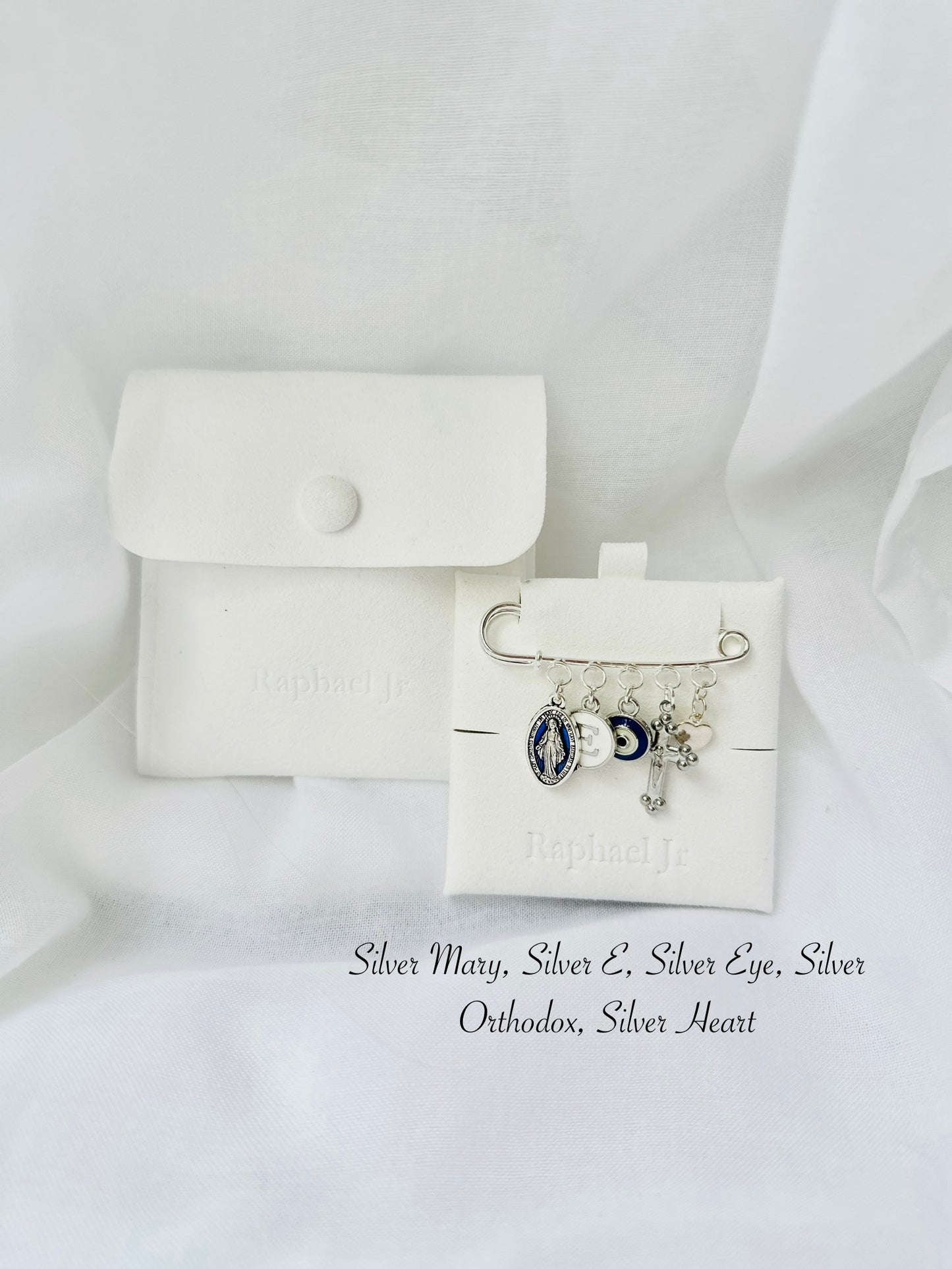 Baby Baptism keepsake Pin silver plated Brooch