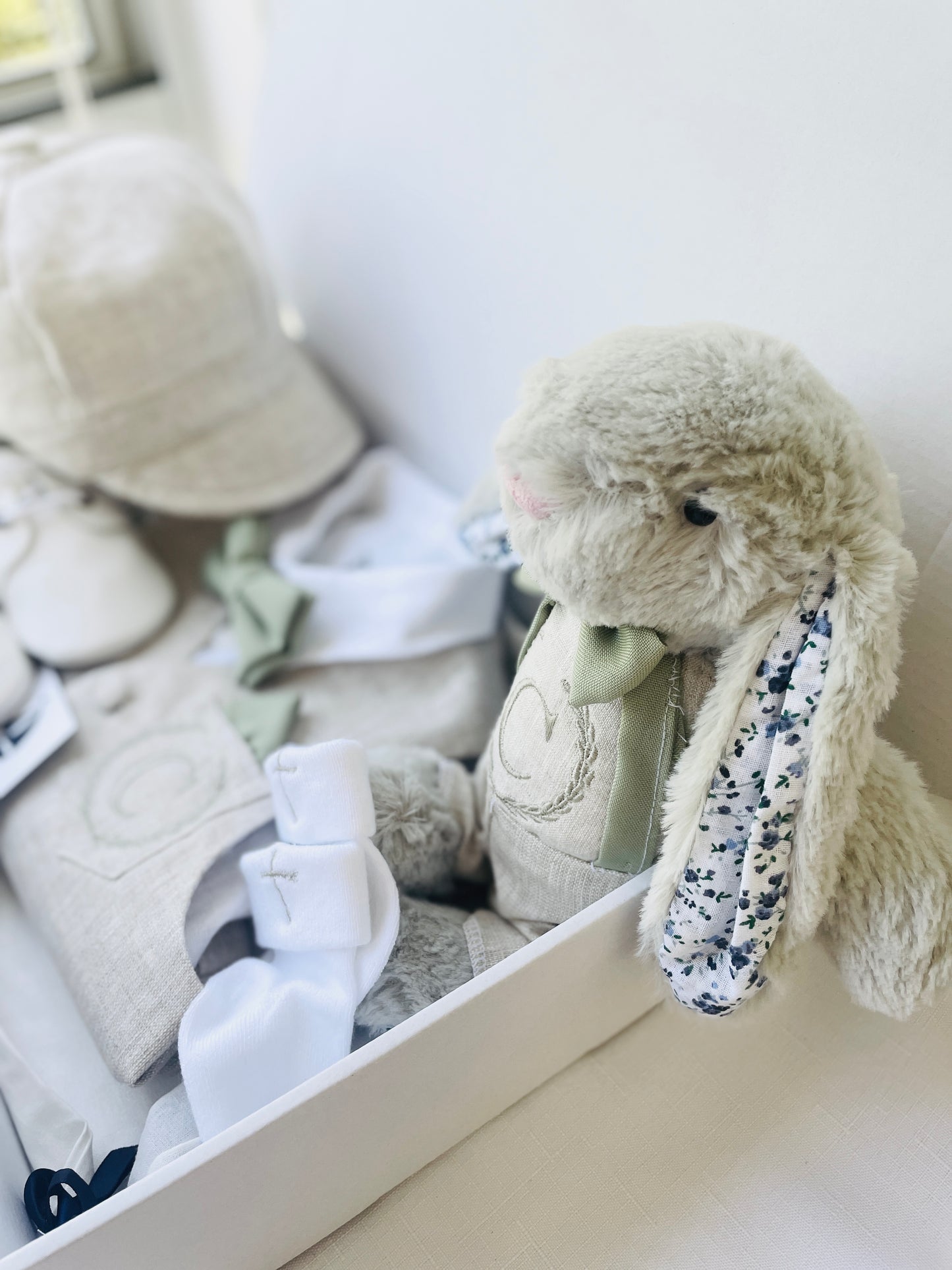 Baby and Toddler Boys white and beige linen summer set with vest, shirt, shorts, suspenders and bowtie