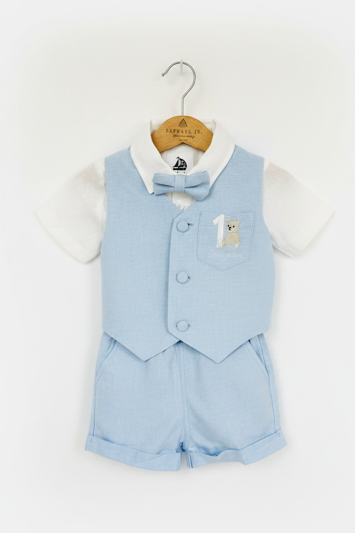 Baby and Toddler Boys Pale Blue vest