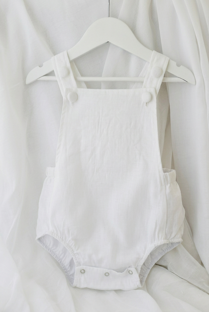 White beige or blue Pooh bear romper