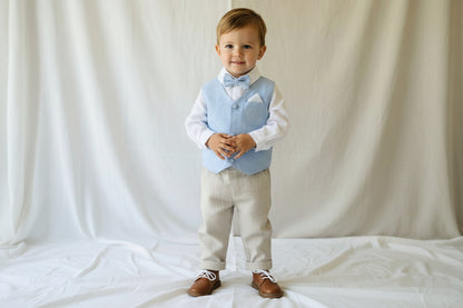 Baby and toddlers brown tan Leather oxford shoes