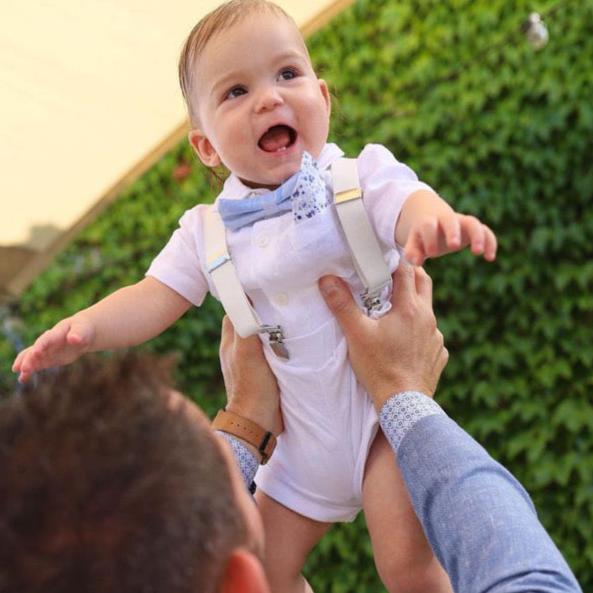 Baby and Toddler Boys white pure linen oxford collared shirt