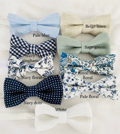 Boys White linen Baptism blazer jacket with optional embroidery